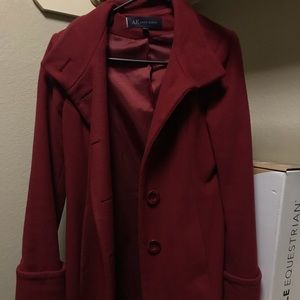 Red Anne Klein coat